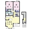 スプレン　ディード　Ｂ 2LDKの間取り