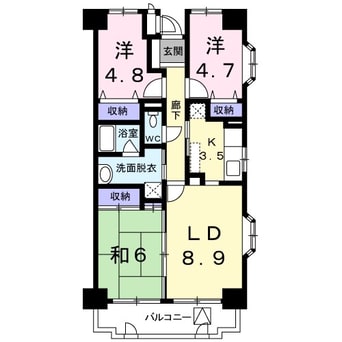 間取図 シャンヴェール柏