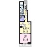 ブリッサ 1LDKの間取り