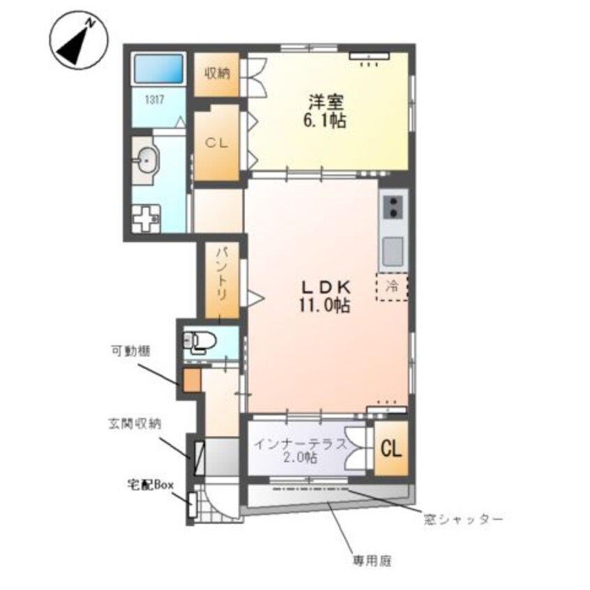 間取図 クレシア　-Crecia-
