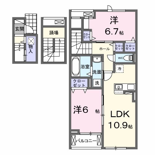 間取り図 モーヴソレイユ