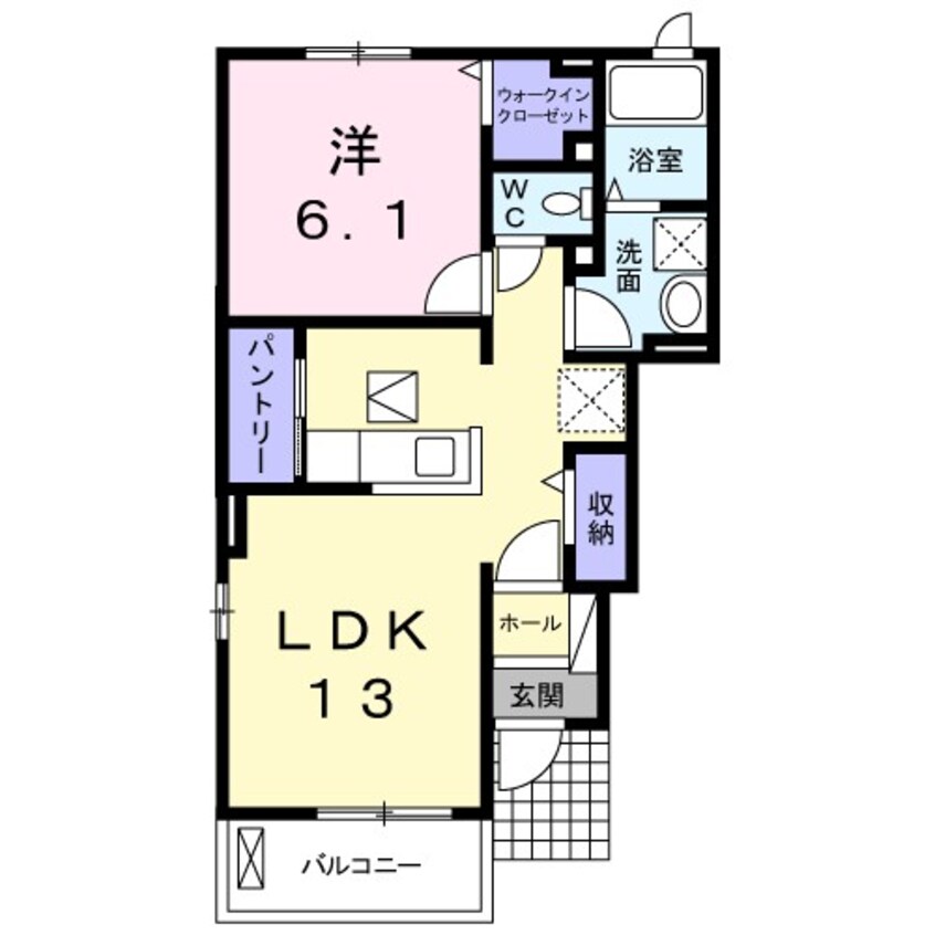 間取図 ウエスト　メゾン　Ｓ