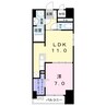 Ｋ・Ｓガーデン柏の葉キャンパス 1LDKの間取り