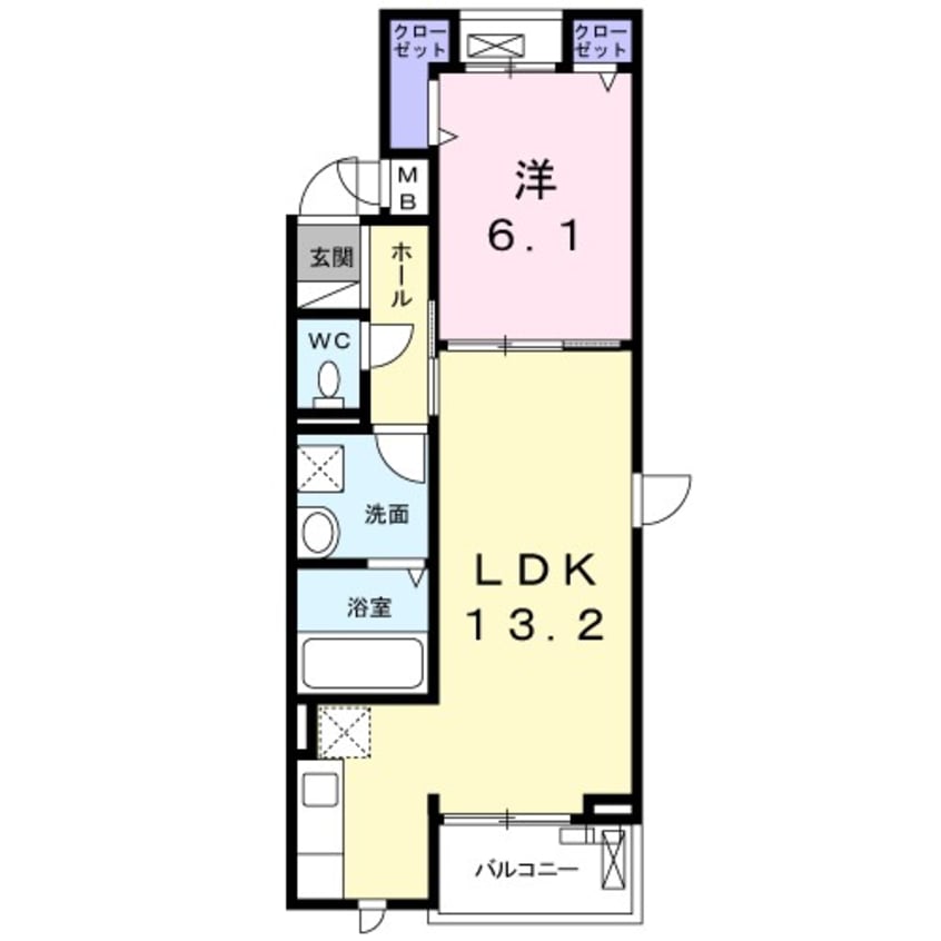 間取図 ＥＡＳＴIV（イーストIV