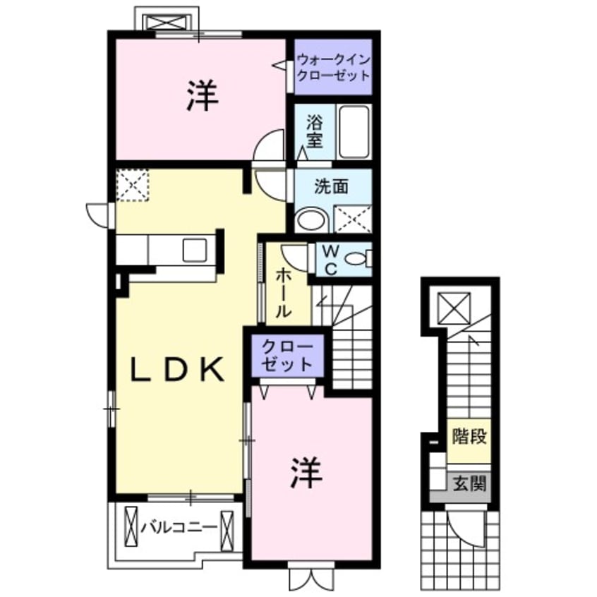 間取図 ブローテ・大井Ｂ