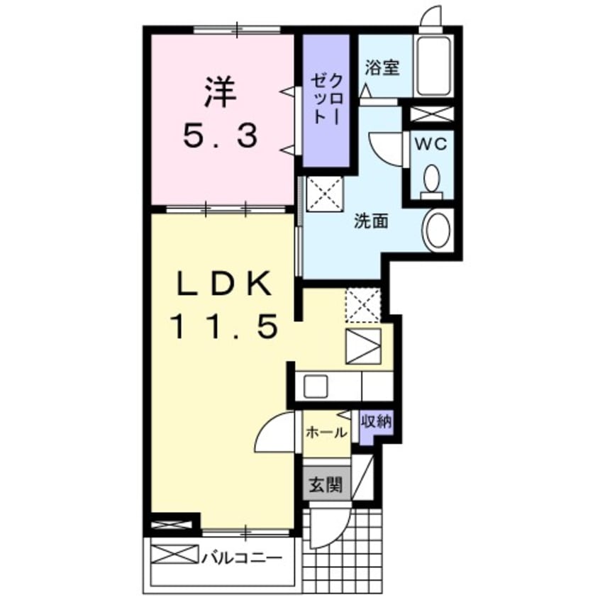 間取図 アルブル・ヴィラージュII