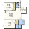 プライムキューブ 2LDKの間取り