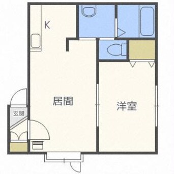 間取図 クレール大麻