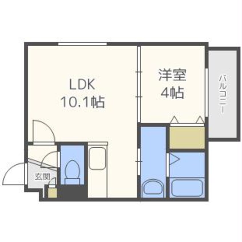 間取図 カレラ南郷