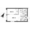 グランメール南郷通 1LDKの間取り