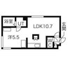 DＵＥ　ＣＡＳＡ　ＣＯＭＯＤＯ 1LDKの間取り