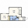 パームヒル南郷Ⅰ 1LDKの間取り