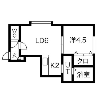 間取図 クラージュ16