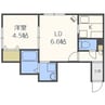 ファルコン17 1LDKの間取り
