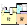 RA21 1LDKの間取り