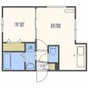 STARK南郷通 1LDKの間取り