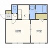 アリエス南郷 1LDKの間取り