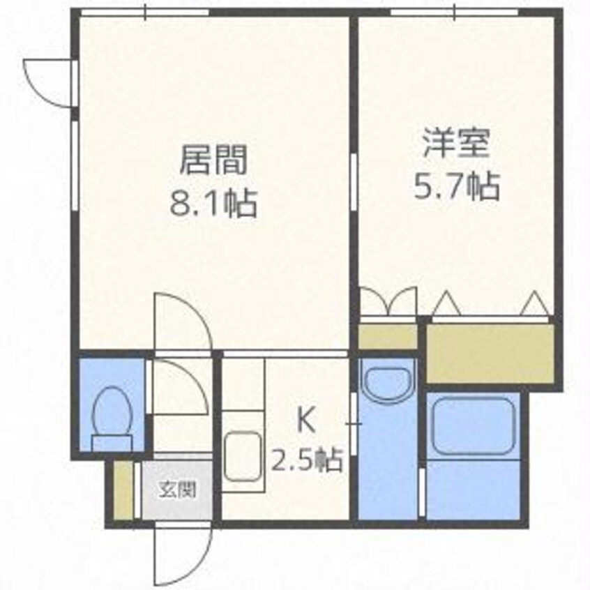間取図 アリエス南郷