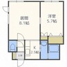 アリエス南郷 1LDKの間取り