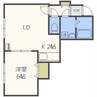 Ｖｉｖａｃｅ白石 1LDKの間取り