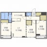 レスツオン厚別 3LDKの間取り