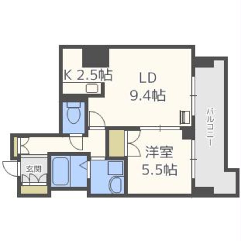 間取図 パークアクシス新さっぽろ