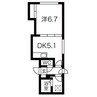 アイアール南郷Ⅵ 1DKの間取り