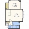 カリス南郷 1LDKの間取り