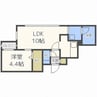 ＦＩＯＲＩＳＴＡ新さっぽろ 1LDKの間取り