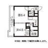 ハーミテージ南郷通 1LDKの間取り