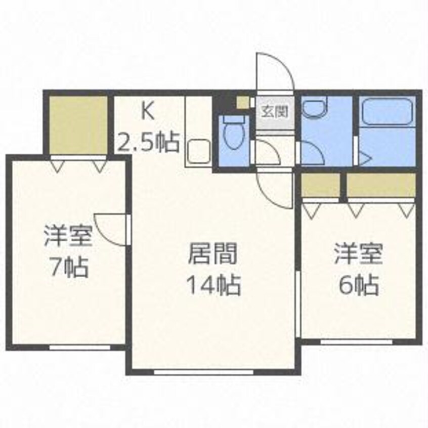 間取図 ＣＵＢＥ　Ｈ棟