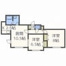 ＣＵＢＥ　Ｈ棟 2LDKの間取り