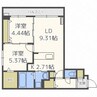 シャトーライフ新札幌1 2LDKの間取り