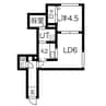 アドバンス南郷１４ 1LDKの間取り