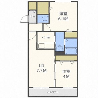 間取図 アッパーヴィレッジ新札幌