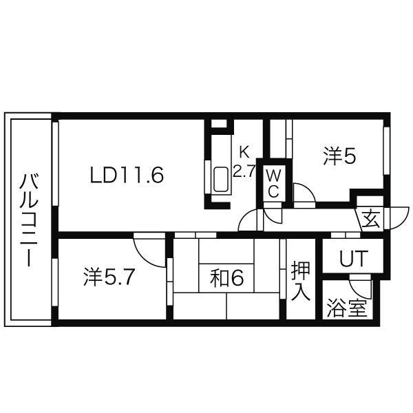 間取り図 サントアリオ・デ大谷地