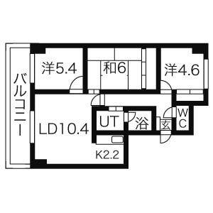 間取り図 サントアリオ・デ大谷地