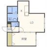 フリーダムコート栄通16 1LDKの間取り