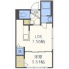 パレス椿 1LDKの間取り