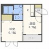 エリア本通２０ 1DKの間取り