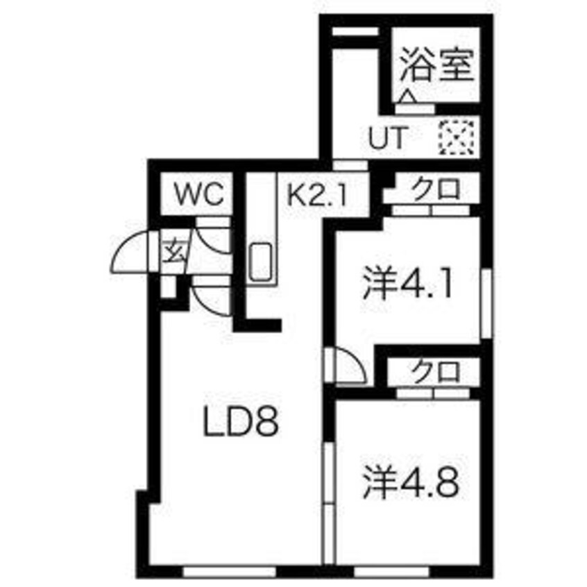 間取図 ブレスハイストリート１１