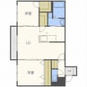 Ｌａ厚別Ｗｅｓｔ 2LDKの間取り