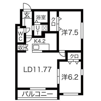 間取図 アロッジオ厚別