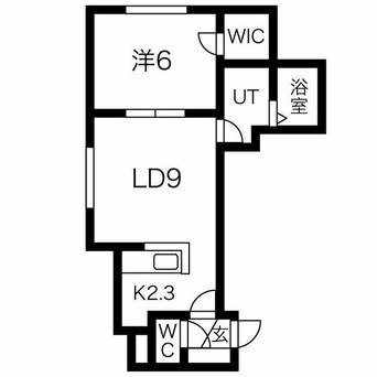 間取図 シルキー厚別東Ⅰ