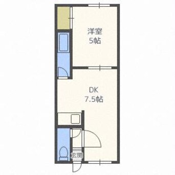 間取図 クルーズハウス南郷１６