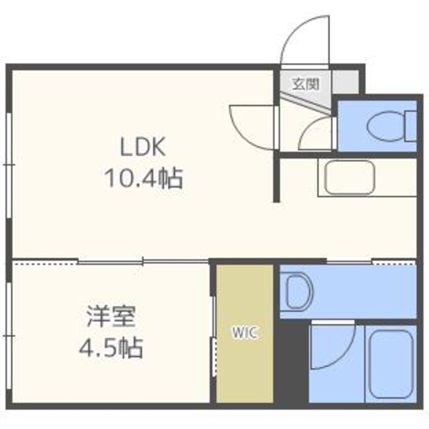 間取図 ＥＣＬＡＴ厚別