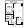 フロムコート 1LDKの間取り