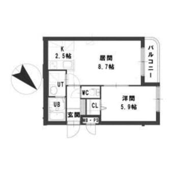 間取図 グランメール南郷東
