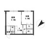 グランメール南郷東 1LDKの間取り