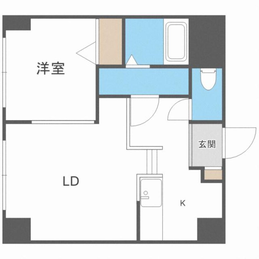 間取図 フレスコ大谷地